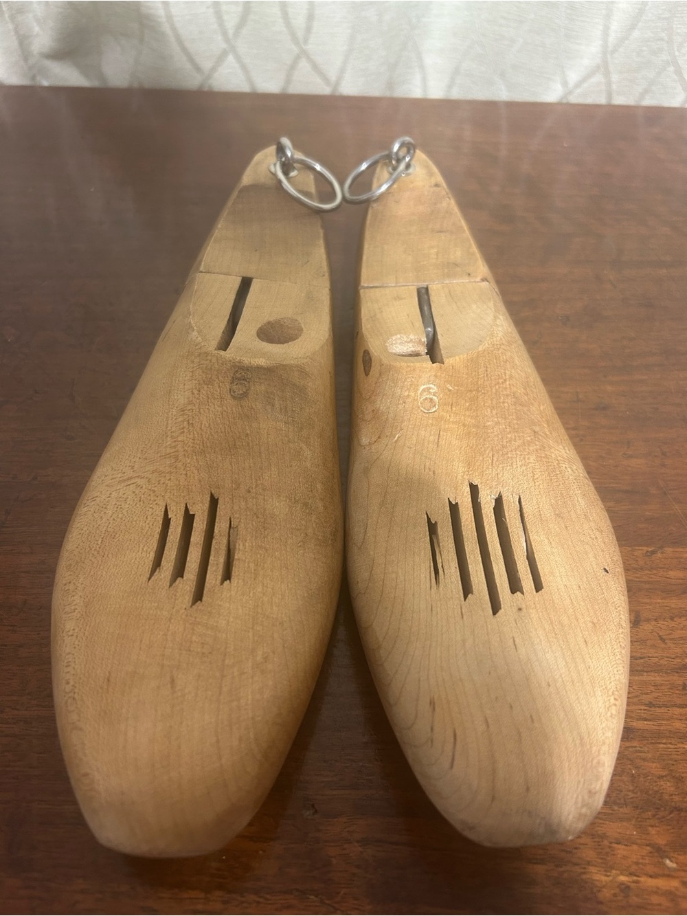 Wooden Shoe Trees - Natural Wood, Pair